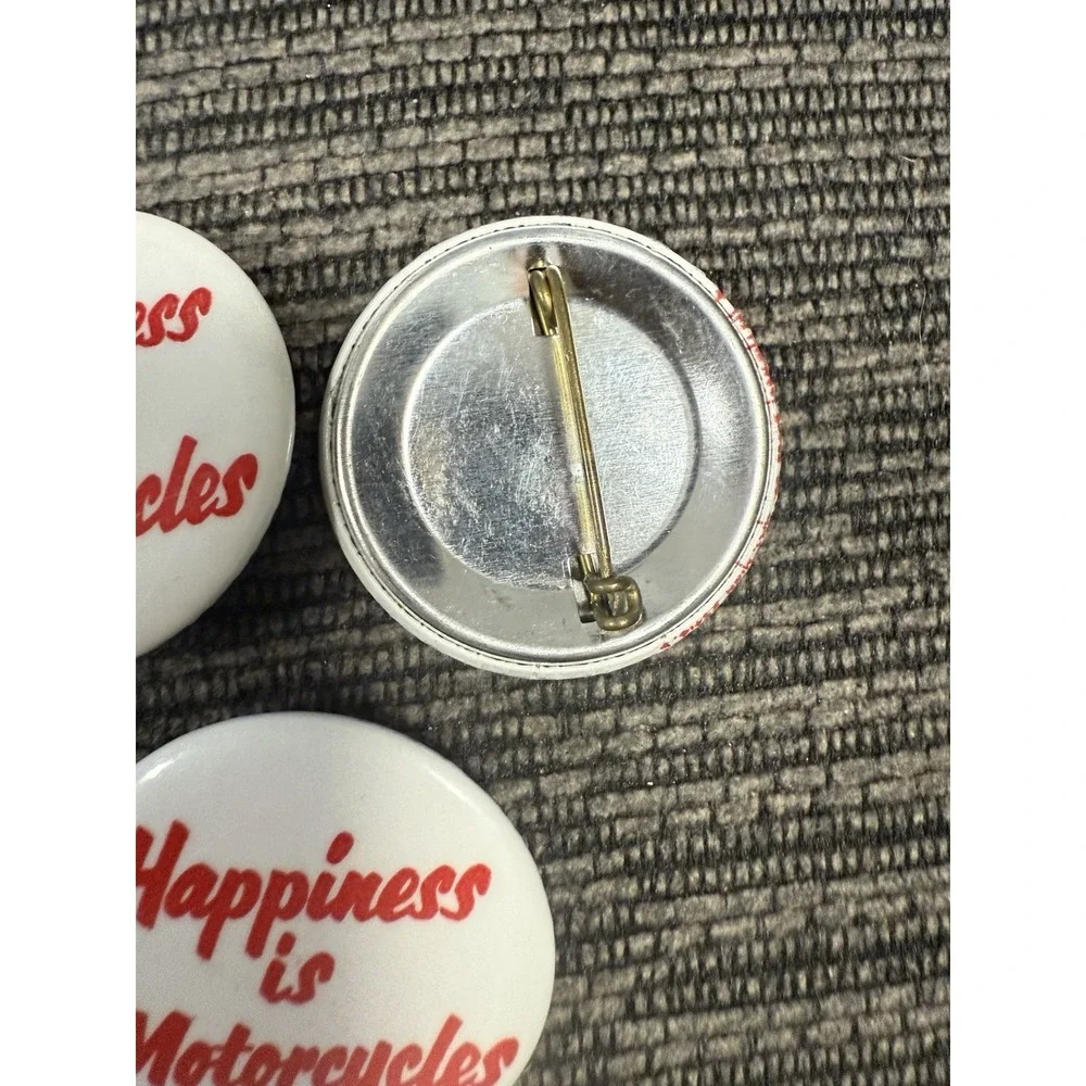 Vintage Motorcycle Pins Set Of 3  ( 2